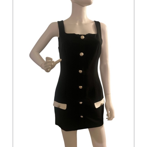Cider CONTRASTING EDGE PINAFORE MINI
DRESS - Picture 1 of 7